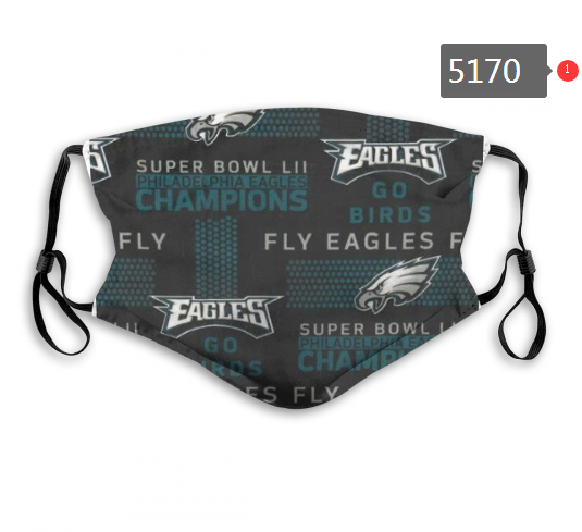 2020 NFL Philadelphia Eagles #3 Dust mask with filter->nfl dust mask->Sports Accessory